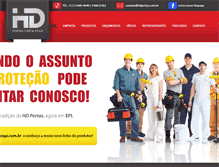 Tablet Screenshot of hdportas.com.br